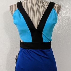 Bebe blue mini dress